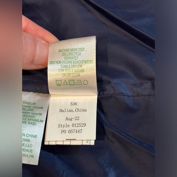 NWT Lilly Pulitzer Noella Blue Ombré Down Vest Sz XXS - Picture 10 of 16